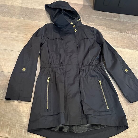 ANTONIO MELANI Jackets & Blazers - ANTONIO MELANI WOMENS XS HOODED RAIN COAT JACKET NEW BLACK
